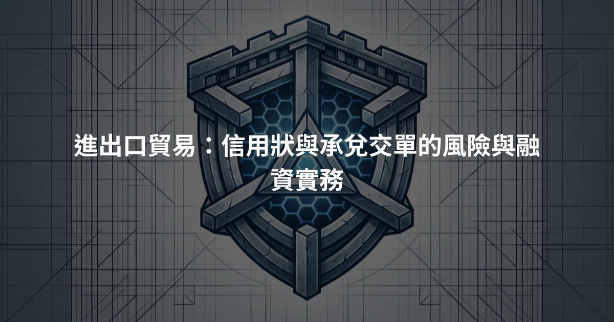 進出口貿易:信用狀與承兌交單的風險與融資實務